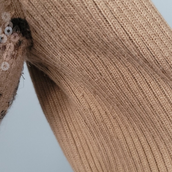 Charter Club sequin leopard print button-down cardigan - Picture 9 of 10